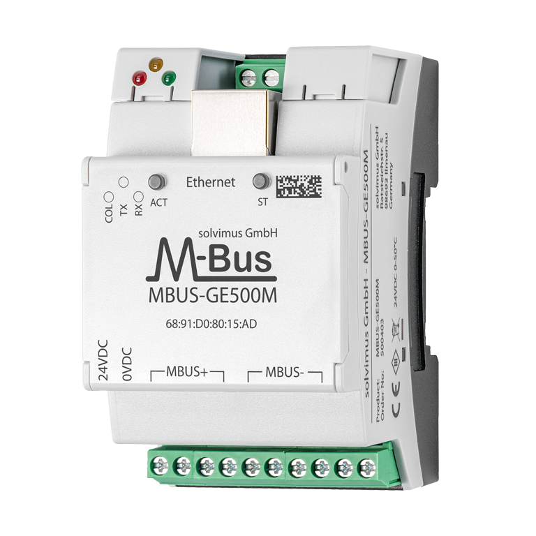 Passerelle performante M-Bus vers Modbus TCP - MBUS-GE125M / MBUS-GE250M / MBUS-GE500M - Jusqu'à 500 charges unitaires_0
