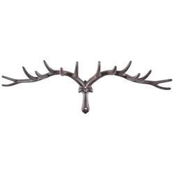 Porte manteau en fonte Cerf Esschert Design - marron 8714982112690_0