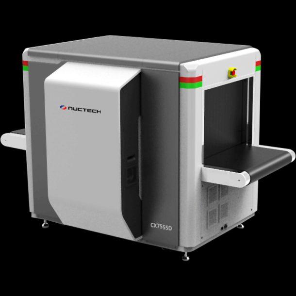 Scanner de bagages à rayons X Nuctech CX7555D - double énergie et double vue, tunnel 755x555 mm_0