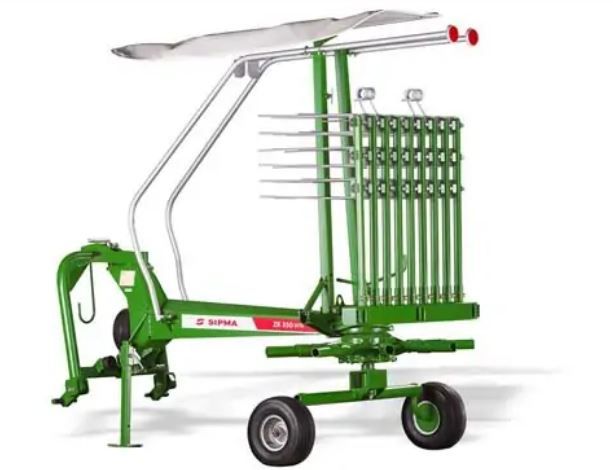 Andaineur agricole SIPMA ZK 350 WIR - 3,50 m - transmission d'huile et bras à 3 dents doubles_0