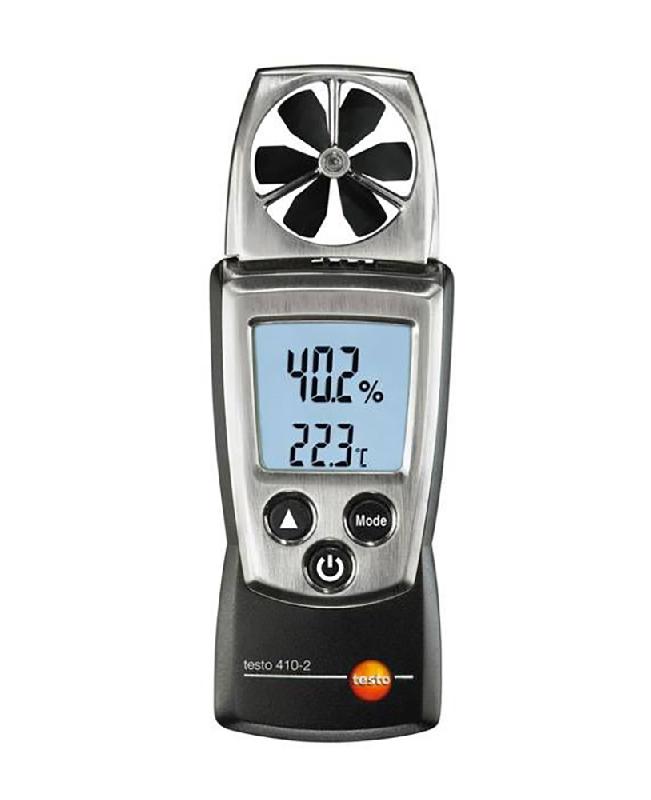 Anémomètre à hélice Testo 410-2 - Mesure de vitesse d'air, température et humidité - Hélice 40 mm_0