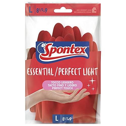 SPONTEX GANTS ESSENTIAL 1+1 - Taille L - 88 unités - Latex, super fins et légers_0