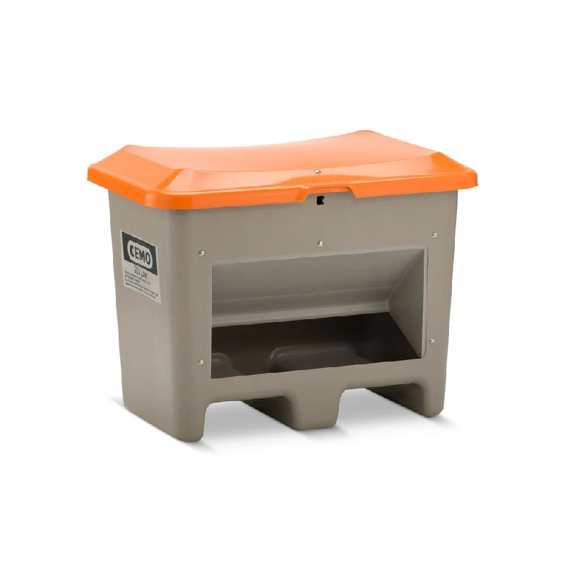 Bac à sel 200 Litres - Avec ouverture / avec passage de fourches_0