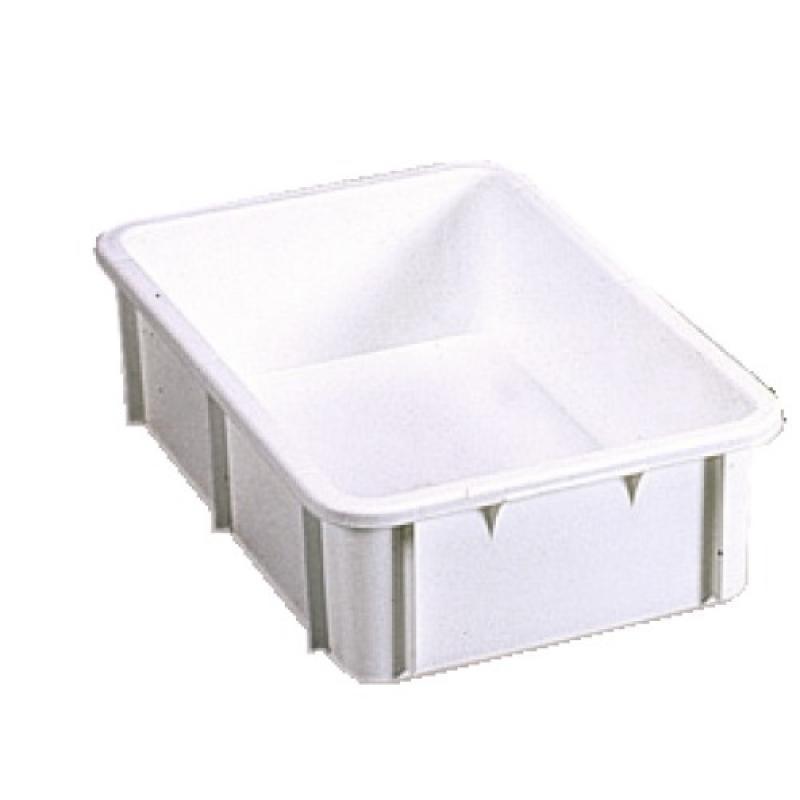 Bac gerbable plastique blanc, capacité 12 litres, dimensions 400 x 300 x 165 mm_0