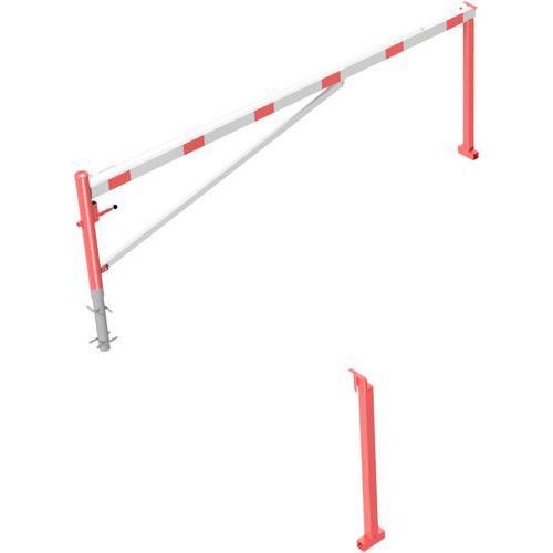 BARRIÈRE PIVOTANTE AVEC TRAVERSE À BÉTONNER CADENAS-4000MM - SCHAKE