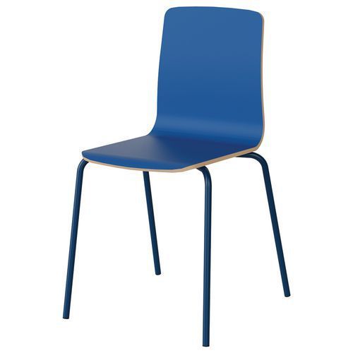 CHAISE MALIBU 4P T6 COQUE BLEU DELF U525 / ACIER BLEU 5005 - MANUTAN EXPERT