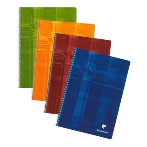 Clairefontaine Lot de 5 Cahier Metric A4, 180p./90 feuilles 90 g/m² reliure intégrale, quadrillé 4x4 - 3329680816440_0
