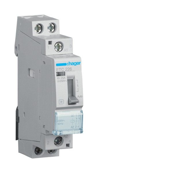 CONTACT J/N 25A, 2O, 230V - AUTOMATISMES HAGER ETC226