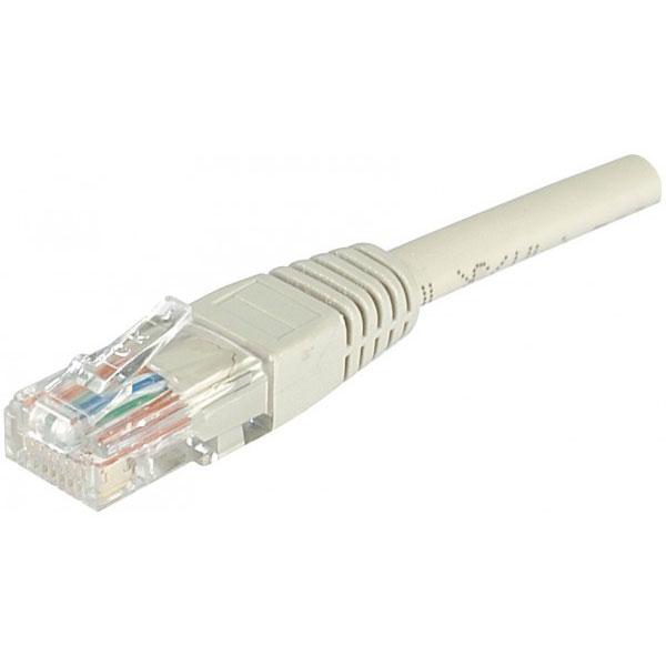 CORDON RJ45 CATEGORIE 6 U/UTP GRIS - 15 M