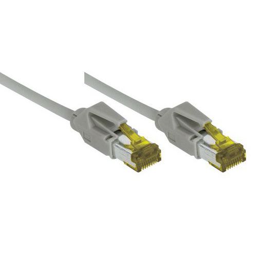 CORDON RJ45 SUR CÂBLE CATÉGORIE 7 S/FTP LSOH GRIS - 10 M