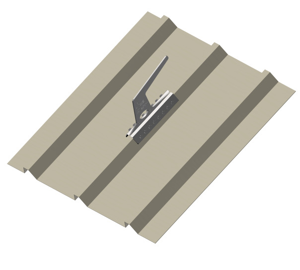 Crochet d'ancrage Bac en acier inox - Dispositif de protection contre les chutes de hauteur - Conforme EN795 et EN517_0