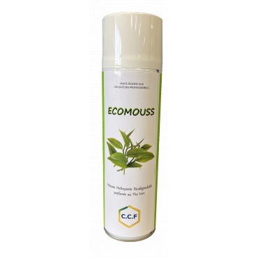 ECOMOUSS Mousse nettoyante biodégradable au thé vert 400 ml - Biodégradable, faible en COV, élimine efficacement les salissures_0