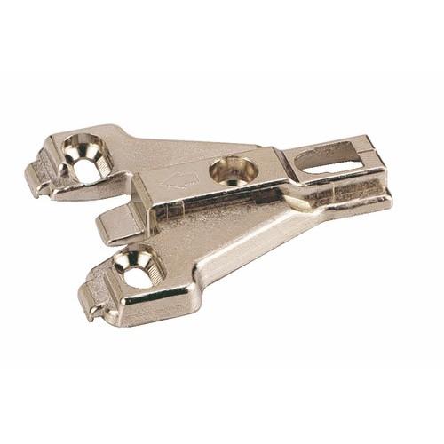 EMBASES TYPE 9000 POUR CONSTRUCTION À CADRE-RÉGLAGE PAR TROUS OBLONGS-D4,5MM-50PIÈCES HETTICH