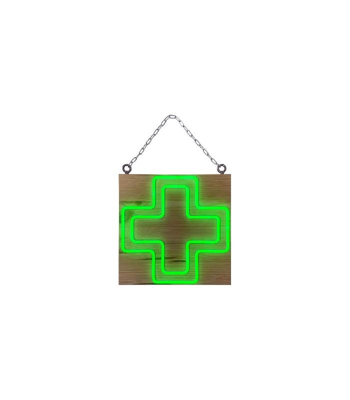 Enseigne lumineuse LED intérieur en bois avec batterie 9 800 mAh - Fabrication française - Référence: LED-181-BA98_0