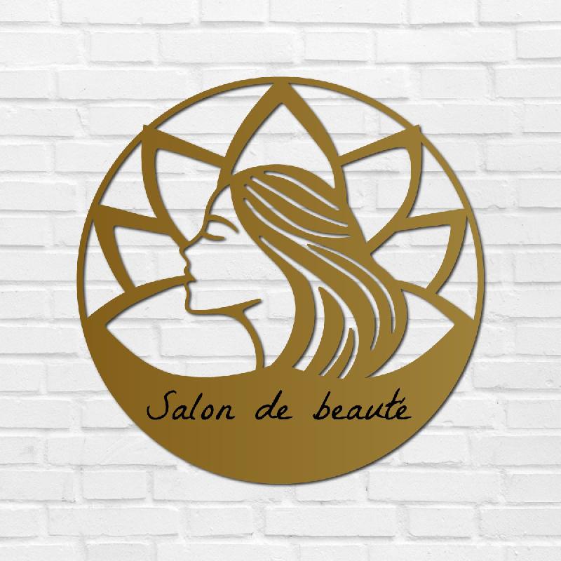 Enseigne salon de beauté option LED - Vert Clair_0