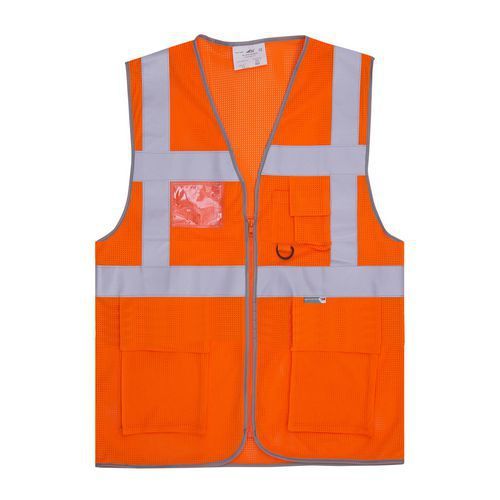 GILET SAFARI AIR ORANGE FLUORESCENT 2XL - T2S