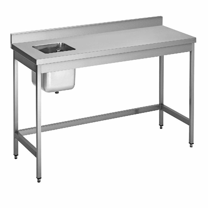 ITALCONCEPT L2G Table Du Chef Centrale Inox 304 Soudee, 850 x 1200 x 700mm - 3616350004871_0