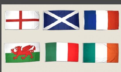 KIT DRAPEAUX TOURNOI DES 6 NATIONS -150*90CM- [35€]