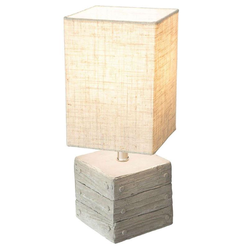 NOWA GMBH LAMPE À POSER BASE EN BÉTON, FORME DE BOÎTE LISCO