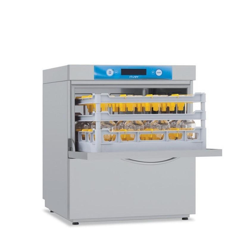 Lave-verres/vaisselle avec adoucisseur en continu Tri 400V+N+T Panier 500x500mm Elettrobar Furnotel_0