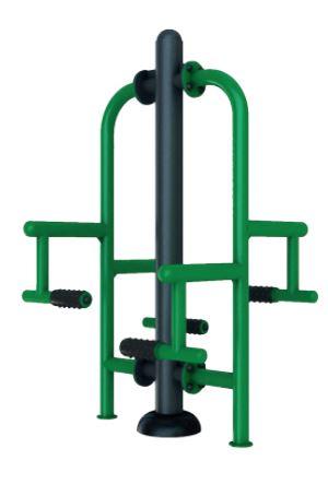 Leg press trainer ASO-F16 - Appareil de fitness extérieur en acier galvanisé - Conformité NF EN 16630:2015_0