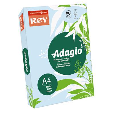 PAPIER COULEUR ADAGIO - TEINTE PASTEL - 80 G  - A4 - BLEU - RAMETTE DE 500 FEUILLES