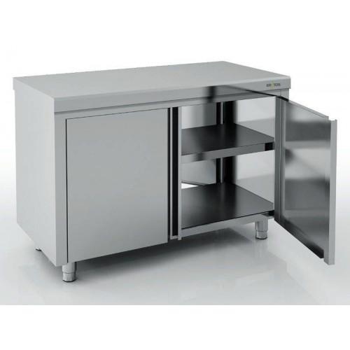 PLACARD INOX TRAVERSANT PORTES BATTANTES ERATOS 700 X 1400 MM