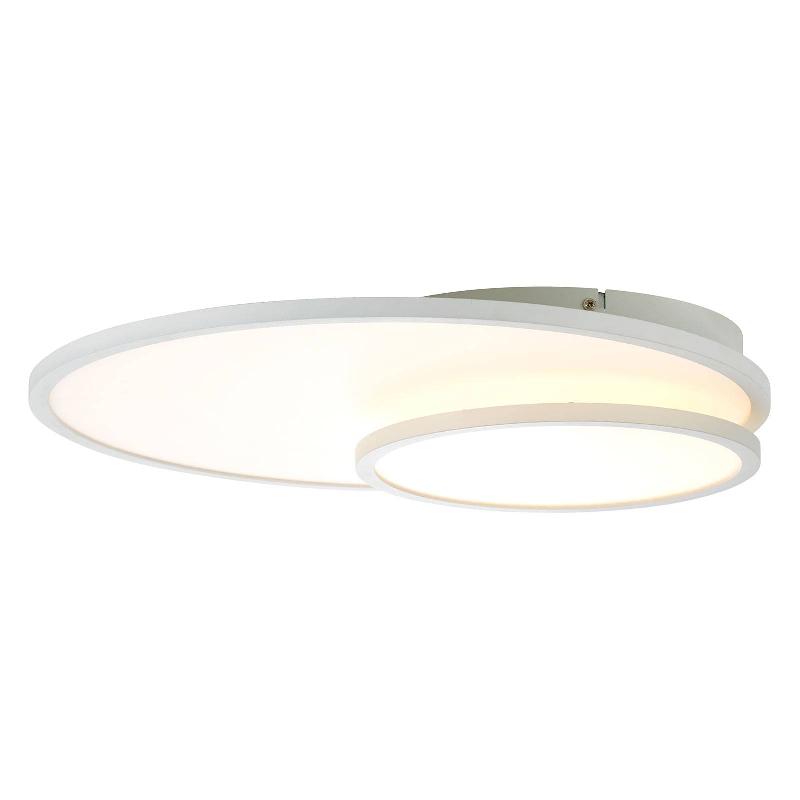 BRILLIANT PLAFONNIER LED BILITY, ROND, CADRE BLANC