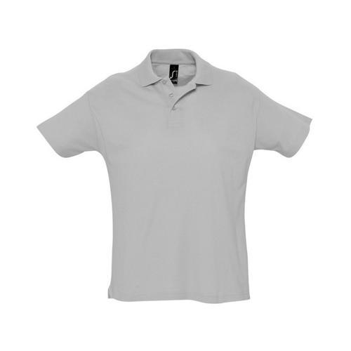 POLO PERSONNALISABLE PIQUÉ SUMMER ADULTE GRIS