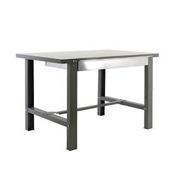 PROREGAL Établi BUFFALO METAL avec tiroir | HxLxP 83x150x73cm | Capacité de charge 600kg | Gris - gris métal RS46-10_0