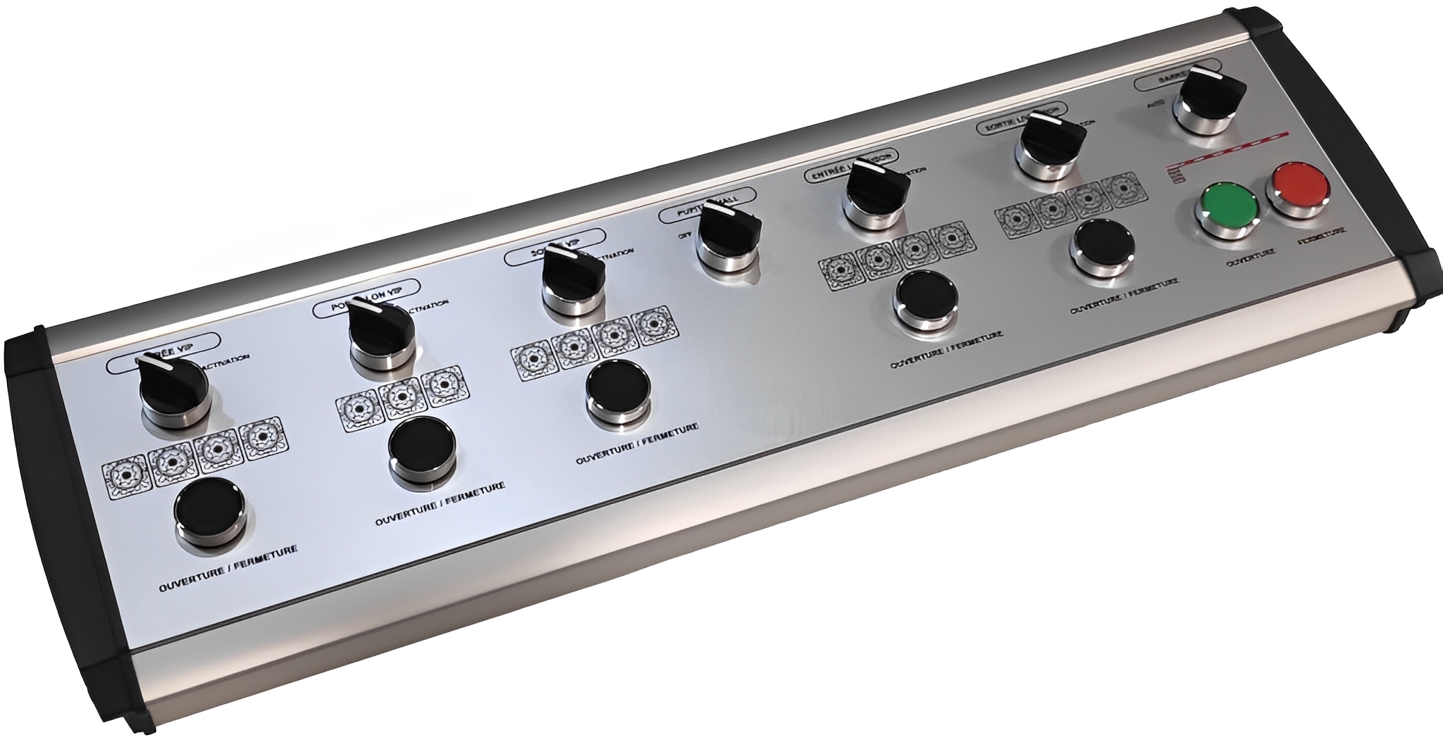 Console de commande sur mesure en aluminium, abs ou acier