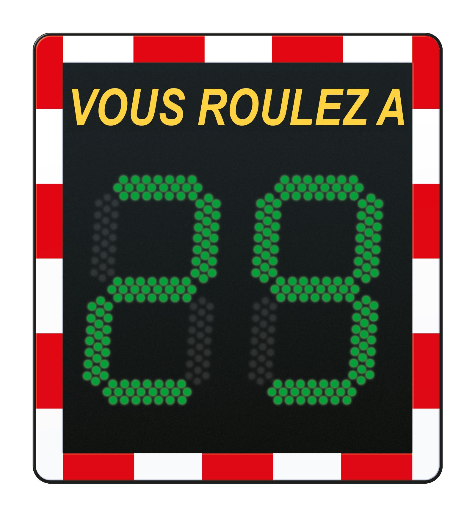 Radar pédagogique Viasis Lite - alimentation solaire avec affichage LED haute visibilité_0