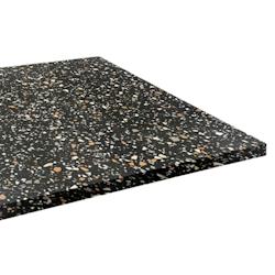 Restootab Plateau 90x90 decor terrazzo black chip - noir Bois manufacturé PL-9090M-BL.CHI_0