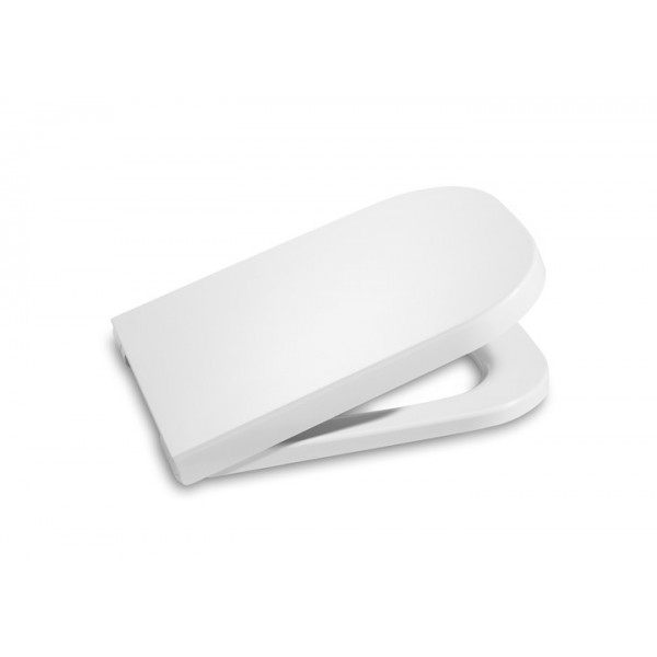 ROCA THE GAP CLEAN-RIM ABATTANT THERMO DUR CHARN.ACIER BLANC - A801730004