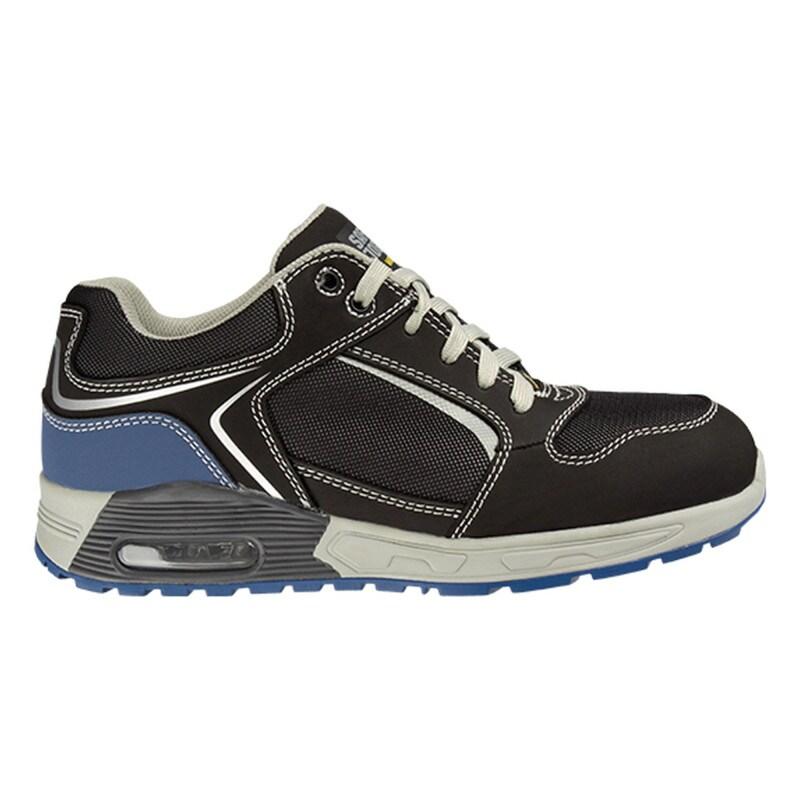 Safety Jogger - Chaussures de sécurité basses au confort inégalé avec coussin d'air RAPTOR noir et blanc S1PS Noir / Blanc Taille 43 - 43 noir mat_0