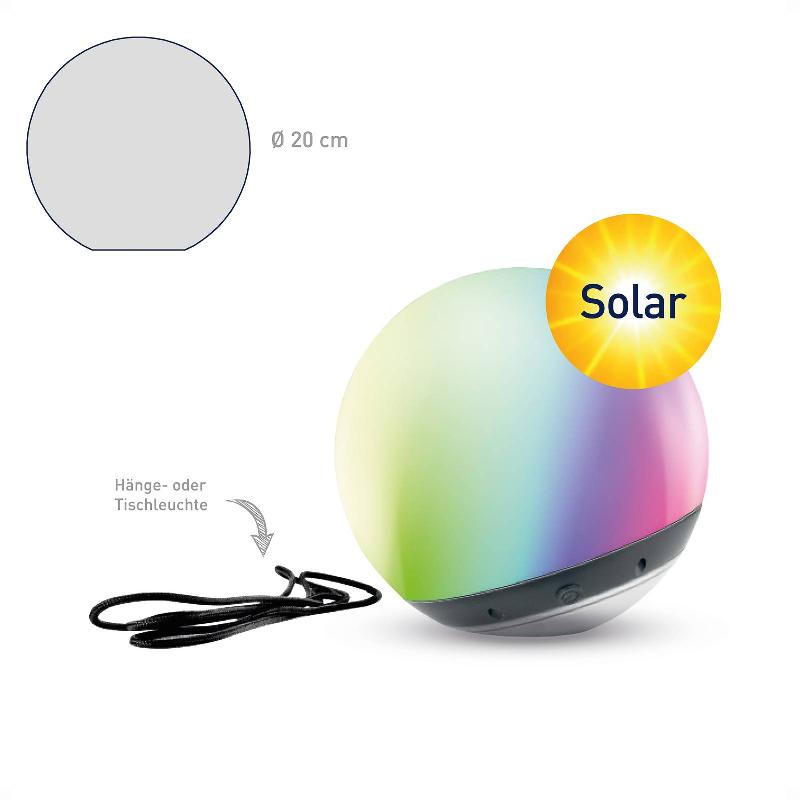 SPHÈRE LED TINT PENDULA SOLAR IP44 BLANCHE CCT RVB