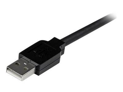 STARTECH.COM CÂBLE D'EXTENSION USB 2.0 ACTIF DE 5M - PROLONGATEUR / RÉPÉTEUR / RALLONGE USB - MÂLE / FEMELLE - NOIR - RALLONGE DE CÂBLE USB - USB POUR USB - 5 M
