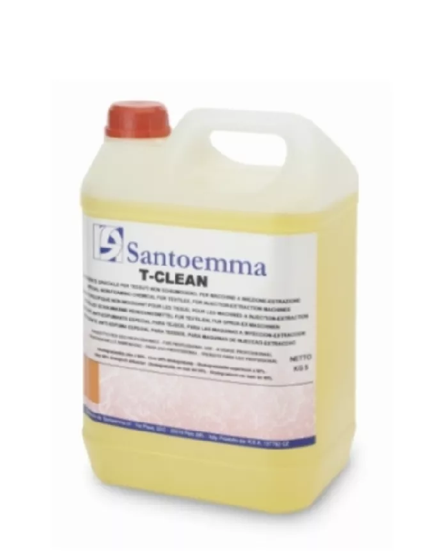 T Clean détergent 5L - Non-moussant pour moquette et textiles - Injection-extraction - pH 10-11 - Marque Columbus_0
