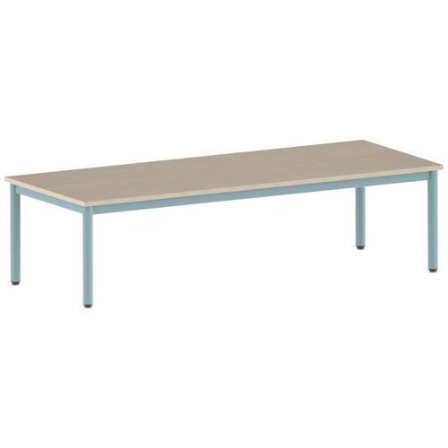 TABLE CARÉLIE 200 X 80 CM FIXE T2 STRAT ÉRABLE LAGON 6027 - MOBIDECOR