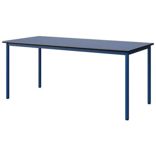 TABLE MALIBU 180X80 T6 4P STRA BLEU U525/NOIR BLEU 5005 - MANUTAN EXPERT