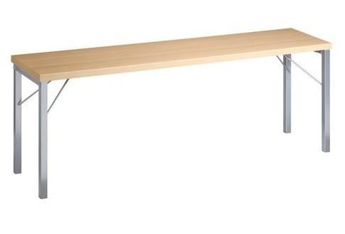 Table pliante pour séminaires - légère et pratique - dimensions multiples - plateau mélaminé et piètement en métal époxy_0