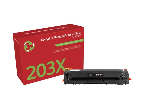 Toner remanufacturé Noir Everyday¢ de Xerox compatible avec HP 203X (CF540X), Grande capacité_0