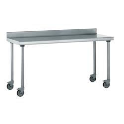 Tournus Equipement Table inox adossée sur roues longueur 2000 mm Tournus - 414997 - plastique 414997_0