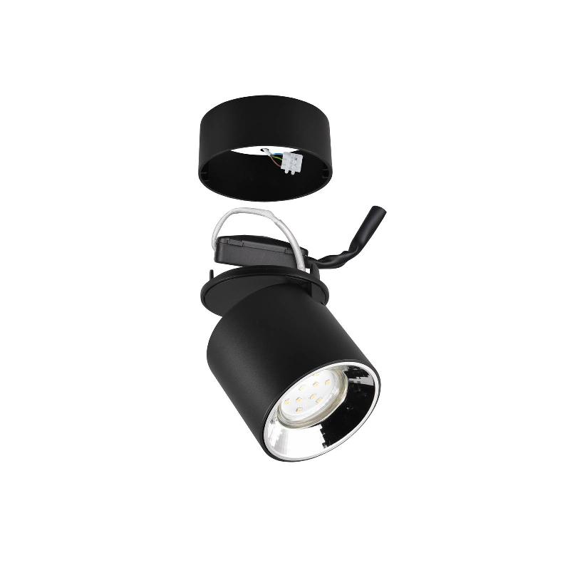 TRIO LIGHTING SPOT POUR PLAFOND GUAYANA GU10 À 1 LAMPE NOIR