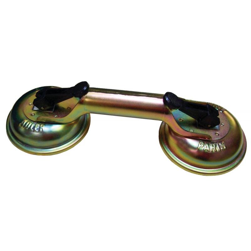 2 Ventouses De Levage GADLANE - 100kg Capacité - Pour Verre, Carrelage, Carrosserie - Noire