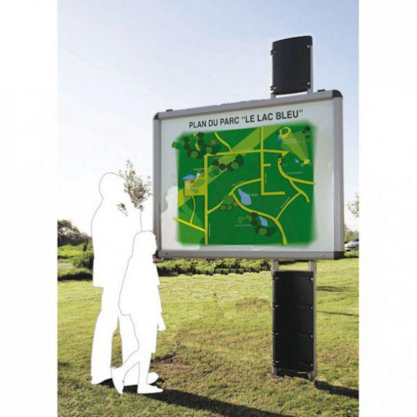 Vitrine sur pieds pour extérieur - éclairage intégré - Marque Rolléco_0