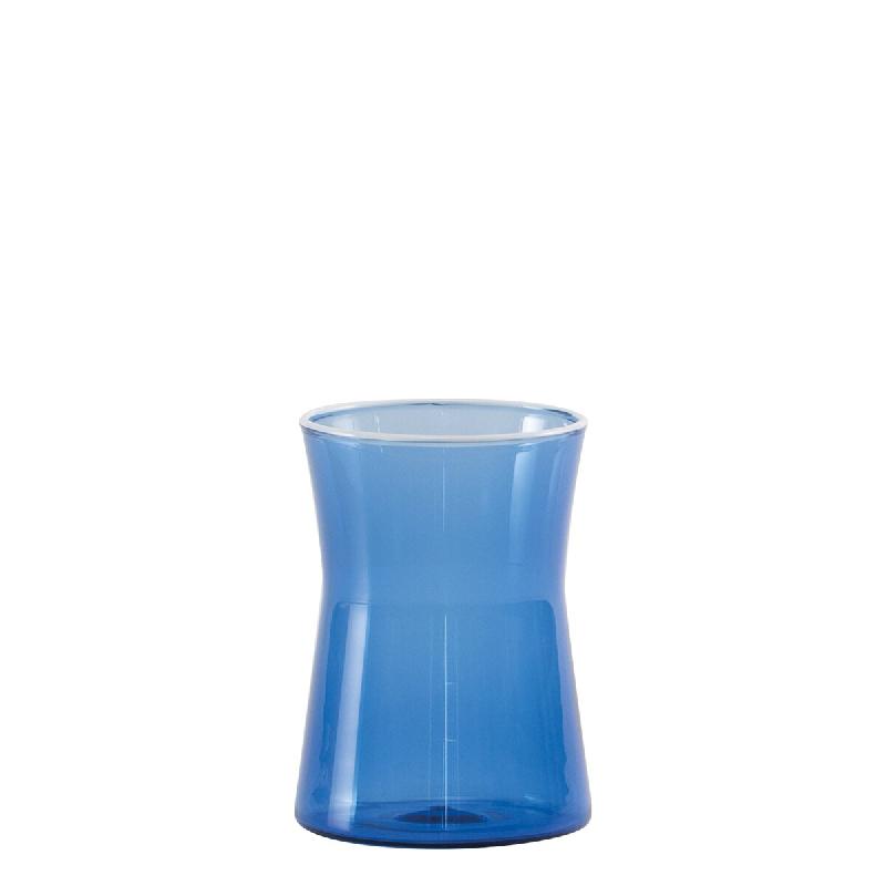 Zafferano Lot de 4 Verres Tumbler Collection Classy en Verre Borosilicate Soufflé à la Main Couleur Bluino Design Géométrique Élégant pour Table_0