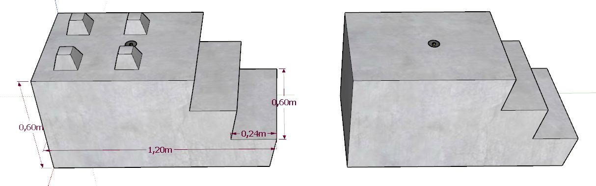 Bb600x600x1200 - bloc beton lego - stock bloc - poids 0,820 t_0