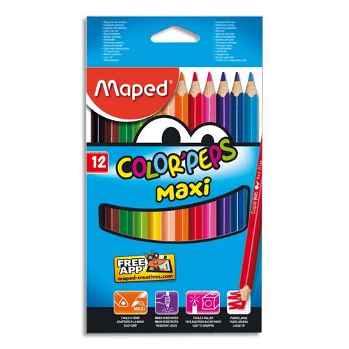 MY FIRST CRAYONS DE COULEUR COLOR'PEPS JUMBO, ÉTUI 12 - LOT DE 4