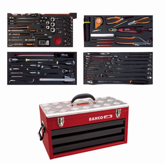 Caisse à outils métallique, kit d'outils aviation - 129 pcs - 1483KHD3RB-FF1_0